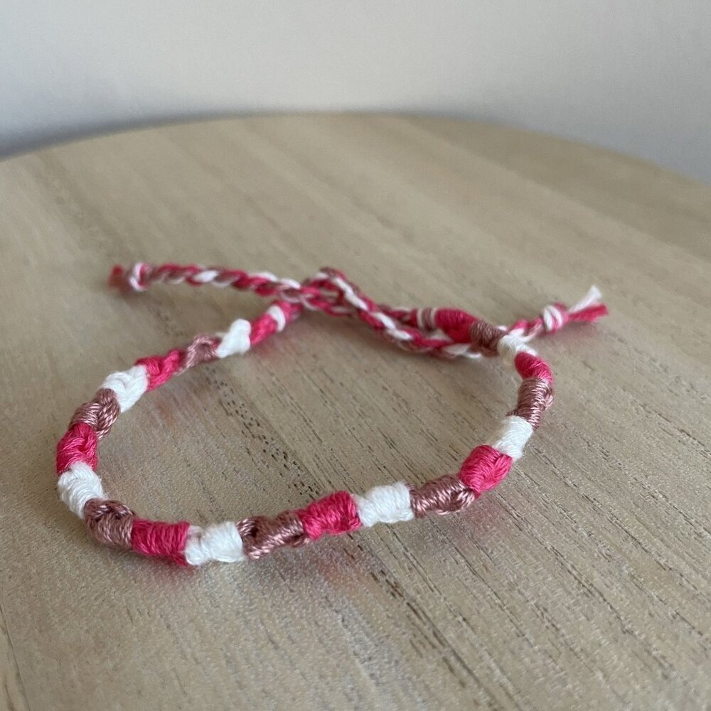 Mariposa Bracelet, anklet, trendy, comfortable, tie, embroidery thread, woven, g